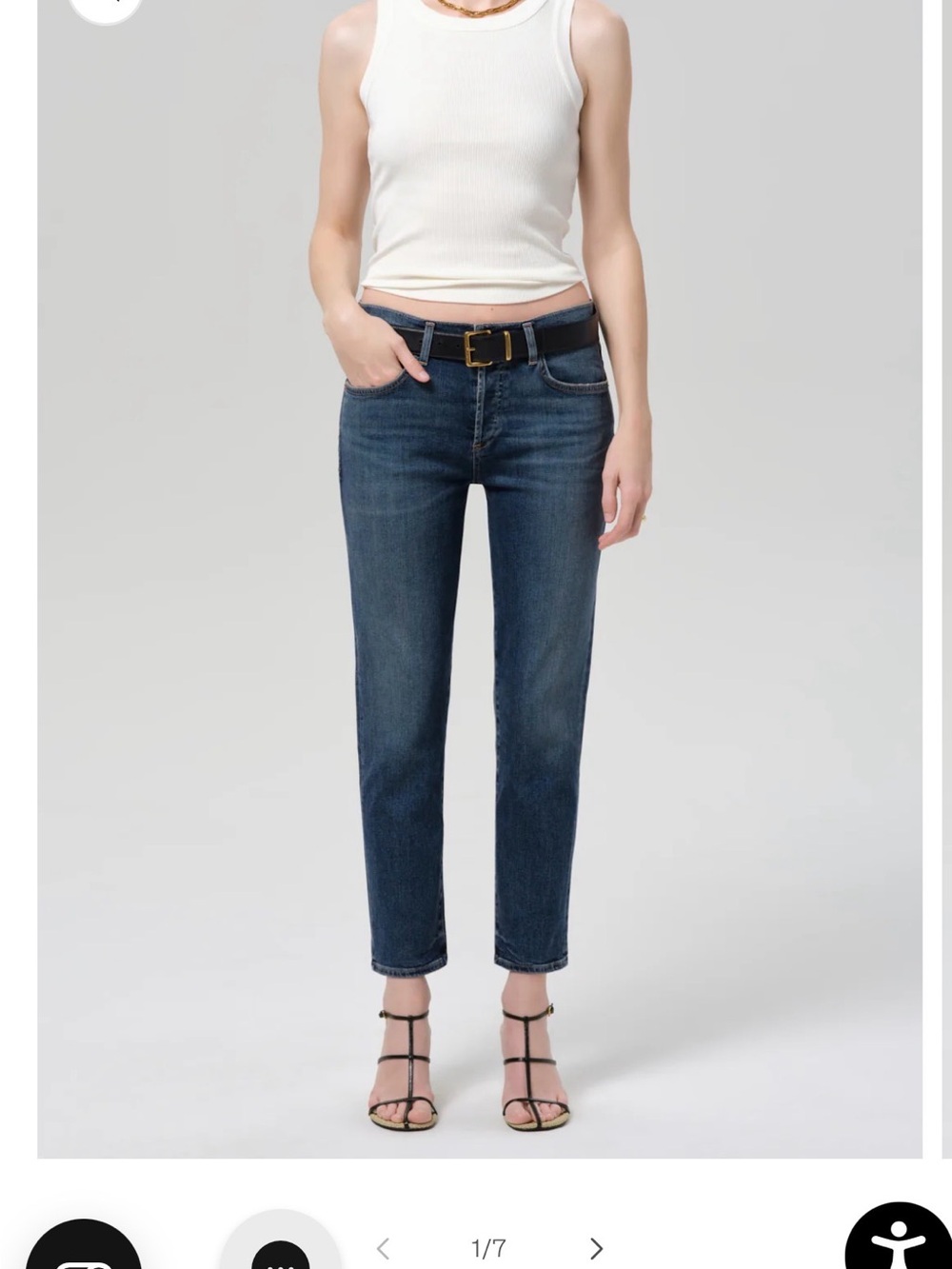 Citizens of Humanity Emerson Slim Boyfriend Jeans 25 Medium Wash